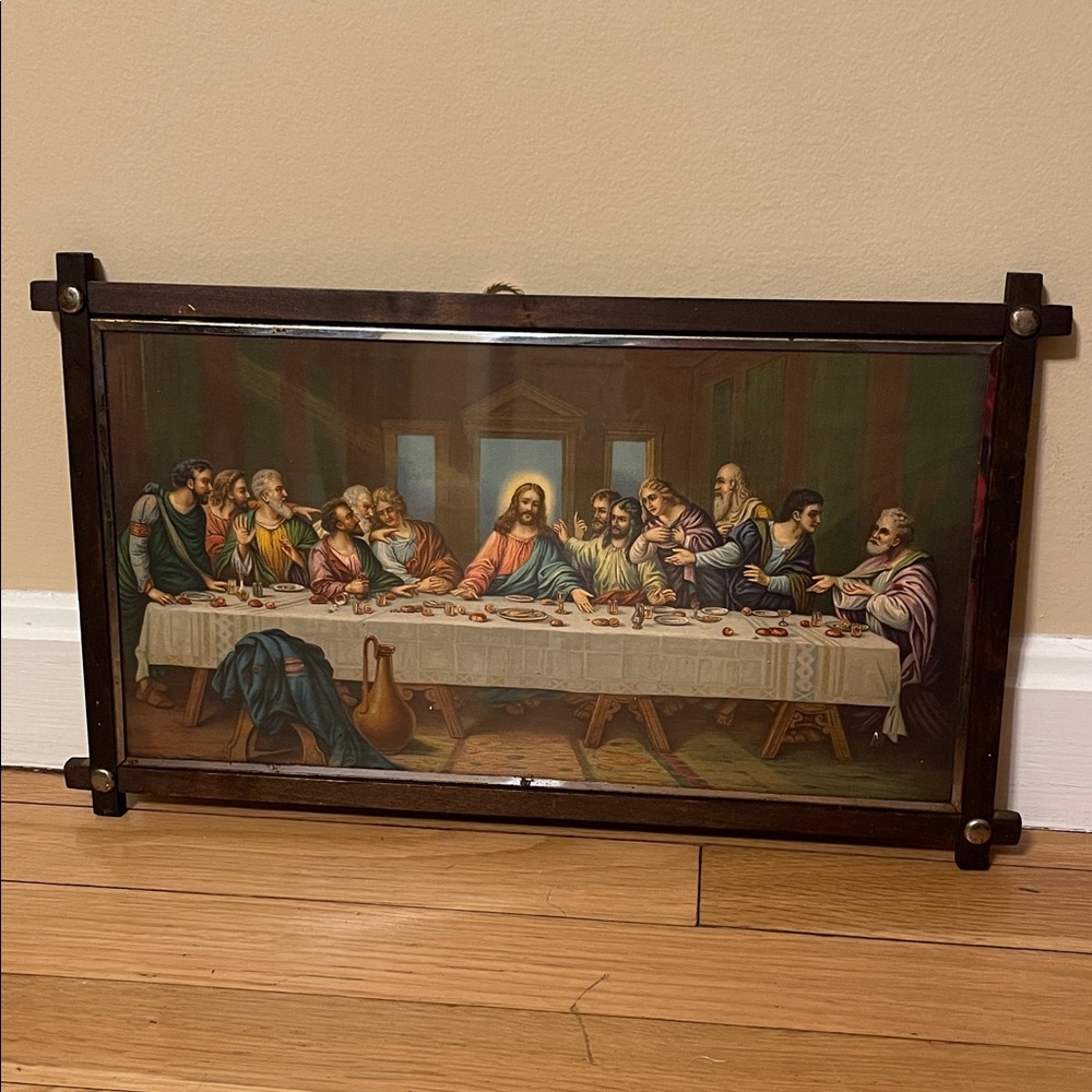 Vintage “The Last Supper” Framed Print